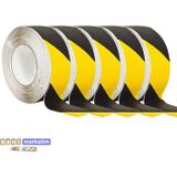 Slc 5 Adet Merdiven Ve Zemin Kaydırmaz Bant 50mm x 25metre Sarı Siyah