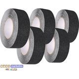 Slc 5 Adet Merdiven Ve Zemin Kaydırmaz Kaymaz Bant 50mm X 25mt Siyah