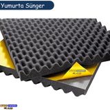 Slc Akustik Yumurta Sünger Yapışkanlı 50 Dns 30mm 100x100 cm