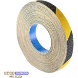 Slc Sarı Siyah Merdiven Ve Zemin Kaydırmaz Kaymaz Bant 25mm X 25mt