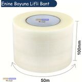Slc Yırtılmaya Karşı Dirençli, Yüksek Yapışma Gücü Enine Boyuna Lifli Bant 100mmx50mt