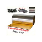 SLCMARKETİM Araç Oto Ses Isı Yalıtım Bandı 3mm x 30cmx10metre Alüminyum Folyolu Kauçuk Bant Izolasyon Malzemesi