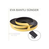 SLCMARKETİM Eva Neopren Conta Sünger Bantlı Sızdırmazlık Bandı 8mm Kalınlıkta 10mmx10mt