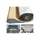 SLCMARKETİM Oto Karavan Ev Ses Akustik 6mm 50cmx100cm (0,50M2) Folyolu Yapışkanlı Kauçuk Yalıtım