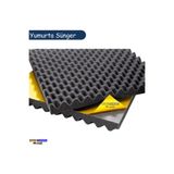 SLCMARKETİM Yanmaz Akustik Yumurta Süngeri Kendinden Yapışkanlı 50 Mm 60 Dns 100x100