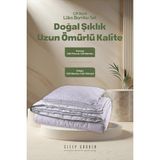 Sleep Garden Auralis Bambu Tek Kişilik Biyeli Şık Lüks Yorgan-Yastık Set Ürün - Beyaz - 155 x 215 cm