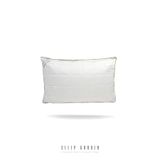 Sleep Garden Auralis Bambu Yastık Biyeli Şık 50x70 Jüt Keten Çantalı Fermuarlı Kılıflı