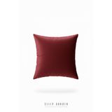 Sleep Garden Erguvan Serisi Kadife Bordo Dekoratif Kırlent 45x45