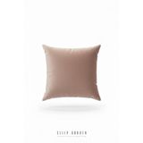 Sleep Garden Erguvan Serisi Kadife Pudra Taşlı Dekoratif Kırlent 45x45