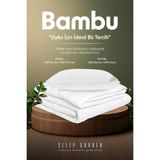 Sleep Garden Greenora Doğal Bambu Tek Kişilik Yorgan-Yastık Set Ürün Tela Çantalı - Beyaz - 155 x 215 cm