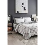 Sleep Garden Yatak Örtüsü/battaniye Gri Kareli Peluş Çift Taraflı - Renkli - 200 x 220 cm