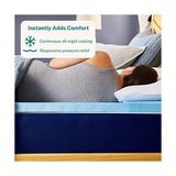 Sleep Innovations 5,08 cm Jel Hafızalı Köpük Yatak Üstü Çift Xl, Abd'de Üretilmiştir 5 Yıl Garantili, Beyaz - 001-Renkli - 100 x 100 cm