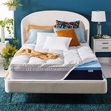 Sleep Innovations Çift Katmanlı 10 cm Hafızalı Köpük Yatak Üstü, Tam Boy, Orta Destek, 5,8 cm Soğutma Jeli Hafıza Köpüğü Plus 5,8 cm Yastık Üstü Örtüsü