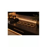 Sleep Nova Gold Metal Zincir Halka Dekoratif Obje – Altın Modern Tv Ünitesi & Salon Aksesuarı