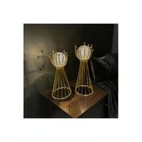 Sleep Nova Golden Orb Dekoratif Obje Seti – Cam Küre Detaylı Modern Lüks Salon Aksesuarı (İkili)