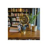 Sleep Nova Imperial Globe Gold Dekoratif Masa Saati – Mermer Desenli Lüks Ofis & Salon Saat