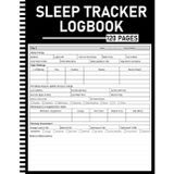 Sleep Tracker Log Book: 100 Daily Sleep Logs with Weekly Summaries, Monthly Calendars, Sleep Hygiene Tips, and Doctor Visit Prep Pages | 8.5 x 11 Inches | 120 Pages