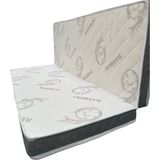 sleepnice Fermuarlı Ayrılabilir Divan Hemnes Uyumlu Ortopedik Bamboo Sünger Yatak 20cm - 160 x 200 cm