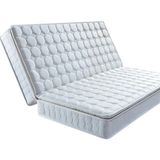 Sleepnice Prado Divan Hemnes Uyumlu Katlanır Tek Kişilik Çift Kişilik Petli Sünger Yatak - 160 x 200 cm - Beyaz