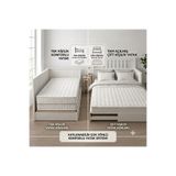 sleepnice Premium İ KEA Hemnes, Brimnes Flekke Divan Uyumlu Katlanır Ortopedik Sünger Yatak 80x200 160x200