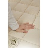 Sleepoos Çift Kişilik Yün Yatak Pedi - Bej - 200 x 200 cm