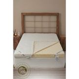 Sleepoos Tek Kişilik 7 cm Lateks Yatak Pedi - Beyaz - 120 × 200 cm