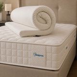 Sleepoos Tek Kişilik 7 cm Lateks Yatak Pedi - Beyaz - 90 × 200 cm