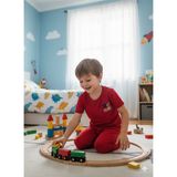 Sleeproom Çocuk Pijama Takım - 5541-Kırmızı - 5 Yaş