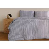 Sleeptown Keten Görünümlü Armürlü Pamuk Nevresim Takımı Tek Kişilik 160x220 Bej