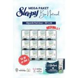 Sleepy 12 Al 10 Öde, 36'Lı Uzun Bio Hijyenik Ped Mega Paket Ve Rosıe Makyaj Pamuğu
