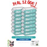 Sleepy 14 AL 12 ÖDE Vücut Temizleme Mendili Xl 50"li ve ROSIE