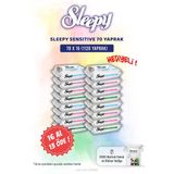 Sleepy 16 AL 13 ÖDE Sensitive 70'li Bebek Islak Mendili ve Rosie Pamuk Hediye