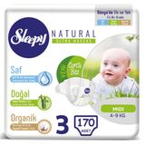 Sleepy 3 Beden Bebek Bezi 4-9 Kg (5*34) 170 Adet