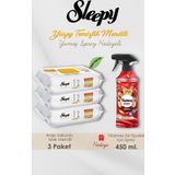 Sleepy 300 Adet Arap Sabunlu Havlu, Amber Oda Kokusu