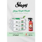 Sleepy 300 Adet Easy Clean Havlu, Amber Oda Kokusu Hediyeli