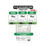 Sleepy 3'Lü Natural Ultra Hassas Hijyenik Ped Seti Natural Islak Mendil 60'Lı Ve Rosıe