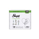 Sleepy 3x60'lı Natural Yenidoğan Islak Havlu