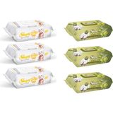 Sleepy 3x90'lı Sensitive + 3x90'lı Zeytinyağlı Islak Havlu
