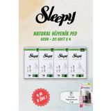 Sleepy 4 AL 3 ÖDE Natural Hassas Hijyenik Ped Uzun 20 Adet ve Tırnak Yapıştırıcısı