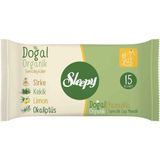 Sleepy 5 Adet Doğal Organik Pamuklu Islak Cep Mendili 3X15'Li