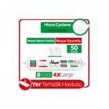 Sleepy 5 Adet Easy Clean Yer Temizlik Havlusu Beyaz Sabunlu 50 Li
