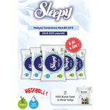 Sleepy 5 AL 4 ÖDE Sleepy Makyaj Temizleme Mendili 20'li ve Rosie Bebek pamuğu