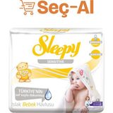 Sleepy 50'li Doğal Organik Pamuklu Islak Havlu (3 adet)