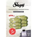 Sleepy 50'li Zeytinyağ ve Pamuklu Bebe Islak Havlu 6 AL 5 ÖDE, Rosie Pudra Oda Kokusu