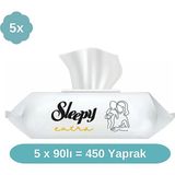 Sleepy 6 Adet Extra Islak Mendil 5X90 Adet