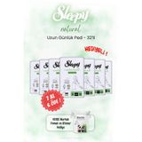 Sleepy 7 AL 6 ÖDE Sleepy Natural Uzun Günlük Ped 32'li ve ROSIE