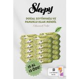 Sleepy 90' lı Zeytinyağlı Pamuklu Bebek Mendili 15 AL 13 Öde Hediyeli