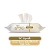 Sleepy 90'lı Beyaz Sabun Kokulu Islak Havlu