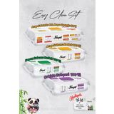 Sleepy Arap Sabun, Orkide, Beyaz Sabun ve 4 XL 50'li Arap Sabun Mop Yüzey Temizlik Havlusu Hediye Rosie