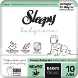 Sleepy Babycare 60x90 cm 10 Adet Bebek Bakım Örtüsü